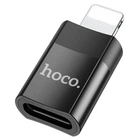 Переходник адаптер HOCO UA17 Lightning Male to Type-C female USB2.0 adapter Black (6931474761996)