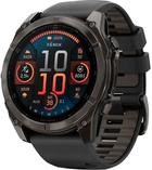 Смарт-часы Garmin fenix 8 51mm AMOLED Sapphire Carbon Grey DLC with Black and Pebble Grey Silicone Band (010-02905-21)