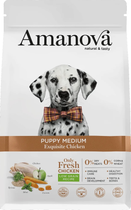 Sucha karma dla szczeniąt Amanova Puppy Medium Exquisite Chicken 2 kg (8413037331610)