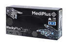 Рукавички нітрилові MediPlus BlackyPlus Light 3,5 г M Чорні 100 шт (00-00000279)