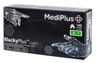 Рукавички нітрилові MediPlus BlackyPlus Light 3,5 г S Чорні 100 шт (00-00000280)