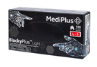 Рукавички нітрилові MediPlus BlackyPlus Light 3,5 г L Чорні 100 шт (00-00000278)