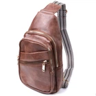 Модная женская сумка с одной лямкой через плечо из экокожи VINTAGE Bag 22760 Коричневый