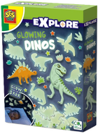 Набір наклейок Ses Creative Glowing Dinos для декору кімнати (8710341251277)