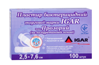 Пластырь бактерицидный IGAR Прозрачный (на полиуретановой основе) 2,5 х 7,6 см (100шт/уп)