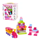 Конструктор "Building Blocks" 90 деталей розовый ТехноК (6535)