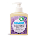 Органическое жидкое мыло Lavender-Olive успокаивающее с лавандовым и оливковым маслами SODASAN 300 мл 4019886079365