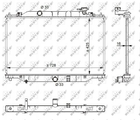 Радіатор охолодження двигуна NRF 59206 Mazda CX-5 PE0115200B, PE0115200A, PE0115200