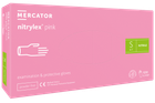 Нитриловые перчатки Mercator Nitrylex Pink S розовые 50 пар