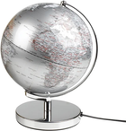 Глобус Gentlemen's Hardware Globe Light з підсвіткою Сріблястий 25 см (5055923740132)