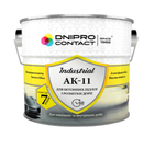 Эмаль АК-11 для бетонных полов и разметки дорог Dnipro Contact желтая 2.8 кг