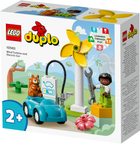 Конструктор LEGO Duplo Електромобіль та вітряна турбіна 16 деталей 6 шт (10985)