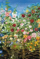 Пазл картонний Ukrainian Puzzles "Квіти за тином. Катерина Білокур" 500 елементів