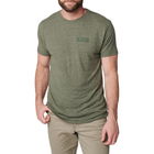 Футболка с рисунком 5.11 Tactical Triblend Legacy Short Sleeve Tee S Military Green Heather