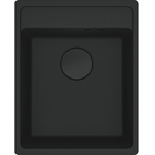 Мойка для кухни FRANKE гранит Maris MRG 610-37 410x510мм прямоугольная врезная с сифоном черная 114.0699.230