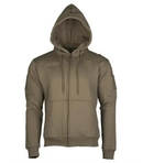 Реглан Mil-tec з капюшоном на блискавці Tactical hoodie Olive 11472012 S