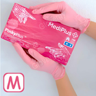 Перчатки нитриловые MediPlus PinkyPlus размер M розовые 100 шт