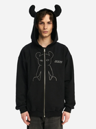 Bluza męska rozpinana streetwear z rogami 2005 HO-STU-HORNED-LUCY-B M Czarna (5905538180079)