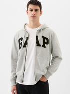 Bluza męska rozpinana streetwear polarowa GAP 868454-02 L Szara (1200132977723)