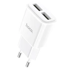 Зарядний адаптер HOCO C88A Star, 2 USB, 2.4А, білий