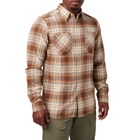 Сорочка тактична 5.11 Tactical Silverwood Flannel Plaid Long Sleeve Shirt Sand Dune Plaid XL (72173-959)