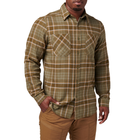 Сорочка тактична 5.11 Tactical Silverwood Flannel Plaid Long Sleeve Shirt Tank Green Plaid 2XL (72173-607)