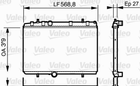 Радіатор охолодження двигуна Valeo 734338 Citroen DS5, C4, Berlingo, C5, DS4, Xsara; Peugeot 308, 407, 307, Partner, 5008, 3008 1330W2, 1330W4, 133387