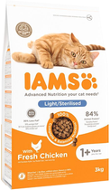 Сухий корм для котів Iams for Vitality Sterilized Chicken 3 кг (8710255150543)