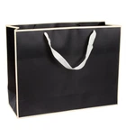 Подарочный пакет "Black and cream", 40*12,5*30 см., ламинированный картон