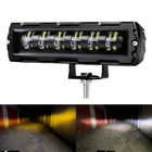 Додаткова світлодіодна LED лід міні/mini фара 60W на 6 лінз із чіткою СТГ білий + жовтий колір (1шт)