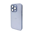 Защитный чехол-накладка AG Glass Matt Frame для Apple iPhone 15 Pro Sierra Blue (AGMattFrameiP15PLBlue)