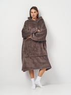 Худи-плед унисекс теплый зимний BARWA garments 0346 One size Коричневый (2110003468658)