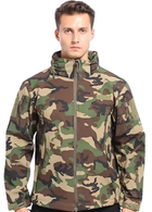 Куртка водонепроницаемая SOFTSHELL с флисом Solve Woodland KT6000820 размер 2XL