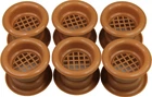 Вентиляционная решетка дверная AIRROXY Dark Beige (02-117) 6 шт