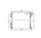 DNA2421 AVA Радіатор охолодження NISSAN QASHQAI (2014) 1.5 DCI Ava (DNA2421)
