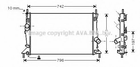 FDA2369 AVA Радіатор охолодження двиг. (з кондиціонером) C30, C70 II, S40 II, V50 FORD C-MAX, FOCUS C-MAX, FOCUS II MAZDA 3 1.4-2.5 10.03-06.13 Ava (FDA2369)