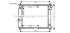 DWA2066 AVA Радіатор охолодження Aveo 1.2/1.5 05- Daewoo Ava (DWA2066)