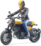 Мотоцикл Bruder Ducati Scrambler Full Throttle з фігуркою (4001702630539)