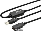 Кабель Digitus USB 2.0 (AM/AF) 10 м Black (DA-73100-1)
