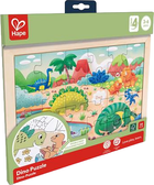 Пазл Hape Динозавры с раскраской 24 элементов (6943478039315)