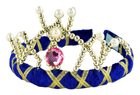 Tiara księżniczki Den Goda Fen Velvet Tiara 14 cm Blue (7300009025350)