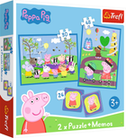 Puzzle + Memos Trefl Peppa Pig Radosne chwile z Świnką Peppą 2 w 1 78 elementów (5900511933314)