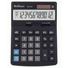Калькулятор 12 розрядний 123x171x31 мм Brilliant BS-222N