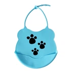Детский слюнявчик Мини MGZ-0604(Blue) силиконовый