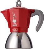 Гейзерная кофеварка индукционная Bialetti Moka Induction на 6 чашек 280 мл Красная (8006363029261)