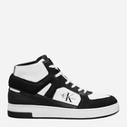 Sneakersy męskie skórzane Calvin Klein YM0YM01109-0GM 42 Czarny/Biały (8720639484690)