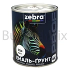 Емаль-ґрунт алкідна ZEBRA PROF 011Р 0,8 кг біла матова