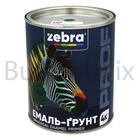 Емаль-ґрунт алкідна ZEBRA PROF 036Р 0,8 кг зелена