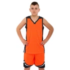 Форма баскетбольная LIDONG L044 (полиэстер, размер 5XL, Оранжевый-черный)