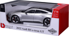 Metalowy model samochodu Bburago Audi RS e-tron GT 1:18 Srebrzysty (4893993015276)